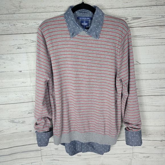 Men's Gap Button-up w/ Free Sweater, Size Mediums - Picture 1 of 6